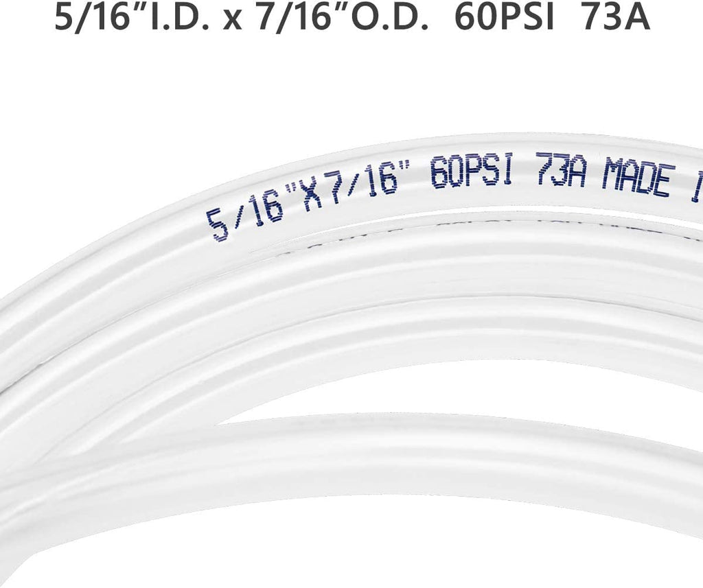 Eastrans 10ft x 5/16" Clear Vinyl Tubing, Flexible Plastic PVC Tubing