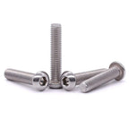 1/4-20 x 1-1/4" Button Head Socket Cap Bolts Screws, 304 Stainless Steel 18-8, Allen Hex Drive, Bright Finish, Fully Machine Thread, Pack of 100