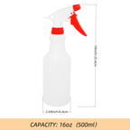 Brsazee 6 Pack 16oz Spray Bottles, Reusable Fine Mist Water Sprayer for Plants, Cleaning, High Output Ultrafine Misting Plastic Spray Bottles for Water, Salon, Garden, Kitchen and Bathroon