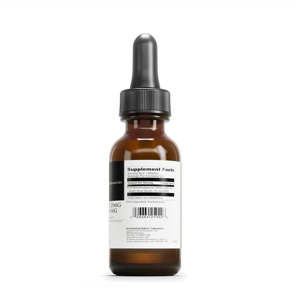 DAVINCI Labs Gluconic DMG Liquid 300mg - Helps Support Immune System, Muscle Function, Heart Health & Brain Health* - 2 fl oz (60 Servings)