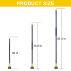 KeFanta Metal Mop Handle Commercial Heavy Duty,58" Industrial Mop Stick with Jaw Clamp,Wet Gripper Mops Head Replacement Holder for Floor Cleaning(6 Pack)