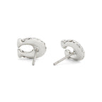 COACH Jewelry Women's Pavé Signature C Stud Earrings