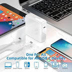 Mac Book Pro Charger - 118W USB C Charger Fast Charger Compatible with MacBook Pro, MacBook Air, M1 M2 M3 M4, iPad pro, Samsung Galaxy and All USB-C Devices, 6.6ft Cable
