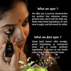 Tatsat Ayurvedic Herbal Kajal | Natural, Lead-Free & Chemical-Free Eye Care | Soothing Formula for Everyday Use | Safe for All Skin Types | Made with Triphala, Chakshushya Herbs, Castor Oil etc