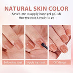 BTArtbox Soft Gel Nail Tips Square - Extra Short Press On Nails Natural XCOATTIPS Pre-applied Tip Primer, One-Step XS Square Gel Nail Tips Fake Nails for DIY Nail Art