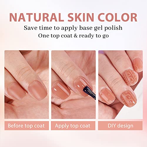 BTArtbox Extra Short Nail Tips Square - 600 Pcs Gel Press On Nails Natural XCOATTIPS Pre-applied Tip Primer Cover, Pre-colored Gel Tips Fake Nails for Easy DIY Nail Art 15 Sizes