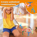 Magnetic Toys,Colourful Travel Toys,Magnet Men,Magnetic People,Fridge Magnets,Magnets for Kids,Whiteboard,Easter,Refrigerator,Office - 20Pack