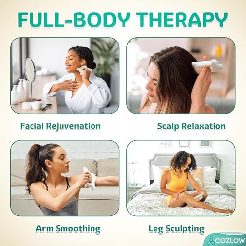 Ceramic Gua Sha Massage Tool for Face & Body - Premium Muscle Scraping Tool for Lymphatic Drainage & Fascia Massage - Trigger Point Massager for Body Sculpting & Contouring