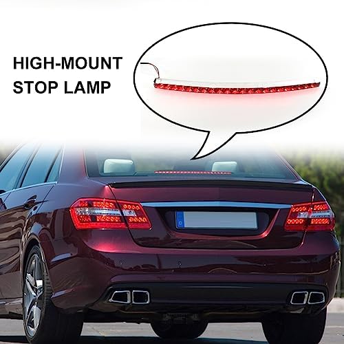 OQHAIR 3rd Third Brake Light Car High Mount Rear Brake Light Direct Replacement High Mount Car Tail Light For Benz C350 Note: Not For cars with (Code 840). 2012-2015