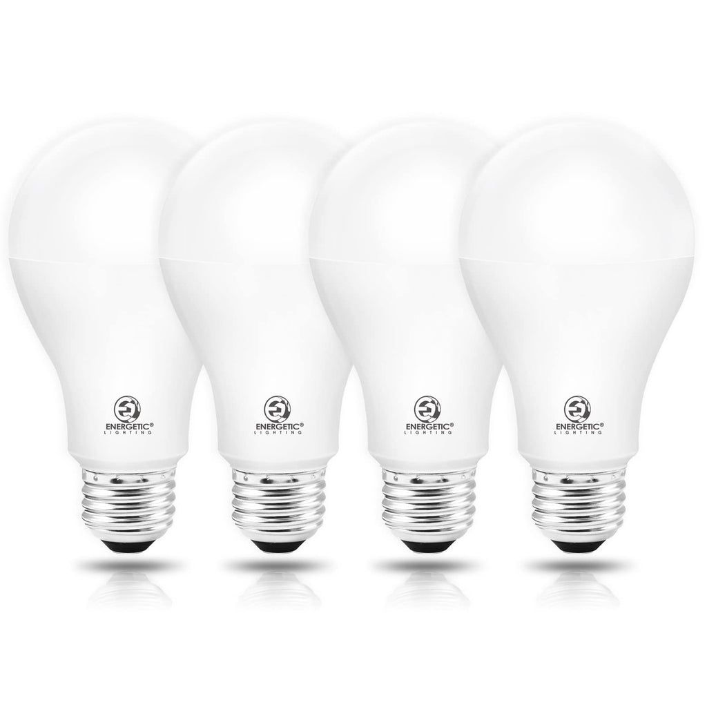 E ENERGETIC LIGHTING Dimmable A21 LED Bulb, 150 Watt Equivalent, Warm White 3000K, 2600LM, UL Listed, E26 Standard Base, Damp Rated, Super Bright Light Bulbs, 4 Pack