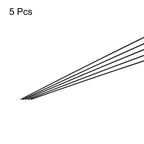 MECCANIXITY Carbon Fiber Rod, 2.5mm x 500mm Carbon Rod Bar for RC Plane DIY Craft Kite Wing Tube Quadcopter Arm Repair Pack of 5