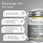 Magnesium Cream with Vitamin D3 [4 Fl Oz] - Magnesium Calm Cream and Vitamin D Lotion - Magnesium D3 Cream - Calming Cream Magnesium and Vitamin D - Turmeric & Arnica Cream - Unscented