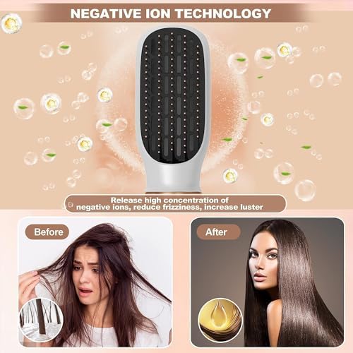 6 in 1 Blow Dryer Brush, Detachable Hair Dryer Brush Air Curler Air Styler Wrap, Curly Twist Hot Air BrushCurling Iron Brush, Blow Dryer Hot Brush Styler Negative Ion, Travel Hair Styling Tool