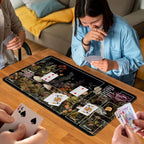 Magic TCG Rubber Playmat - Tabletop Card Playmat with Smooth Surface, Inked Game Mat with Zones, Battle Game, Wildflower Mushroom