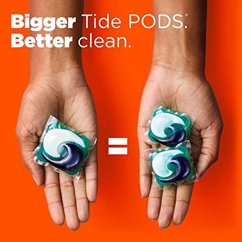 Tide Hygienic Clean Heavy 10x Duty Power PODS Laundry Detergent Pacs For Visible and Invisible Dirt, Spring Meadow Scent, 45 Count