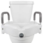 Vive Raised Toilet Seat - 5" Portable, Elevated Toilet Seat Riser & Extender - Elongated and Standard Fit Commode Lifter - Bathroom Safety Extender Assists Disabled, Elderly, Seniors, Handicapped