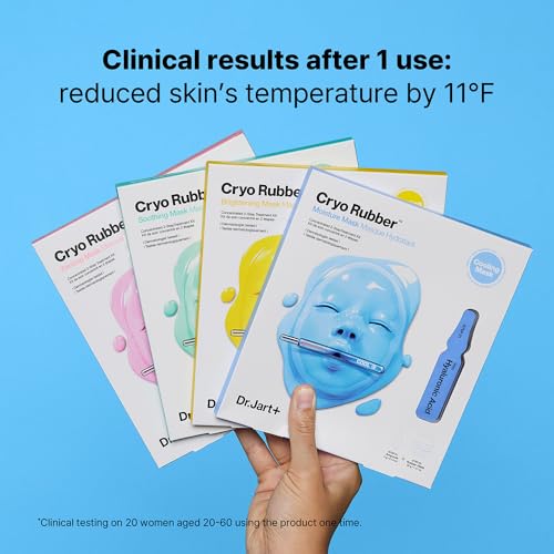 Dr.Jart+ Cryo Rubber Brightening Face Mask with Niacinamide| Korean Skin Care, 1 Pack