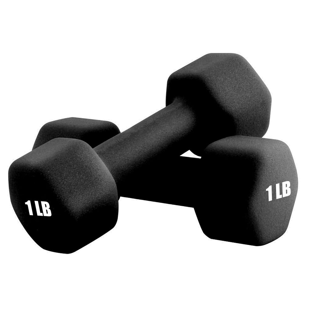 Portzon Weights Dumbbells 10 Colors Options Compatible with Set of 2 Neoprene Dumbbells Set,1-15 LB, Anti-Slip, Anti-roll, Hex Shape, Black