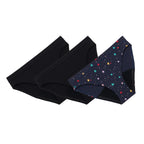 Thinx Teens Period Underwear, Brief-Style Period Panties, Holds Up to Regular 12 Tampons, Reusable & Controls Odor, 3-Pack - (1) Black, (1) Lucky Stars, (1) Violet, Size 11/12