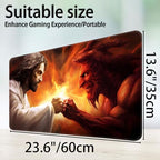 for MTG Game Playmat, for Magic TCG Rubber Play mat,Tabletop Card Playmats with Smooth Surface,Trading Card Inked Game Mat,Battle Game,God Battles