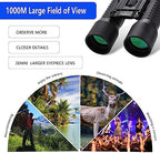 12x42 HD Binoculars for Adults, Professional Large View Binoculars with Clear Low Light Vision, Waterproof for Bird Watching, Hunting, Travel, Hiking, Sports, Concerts