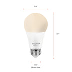 LEDVANCE Sylvania Smart Light Bulb, Bluetooth Mesh LED Bulb, Compatible with Alexa & Google Home, A19, 60W Equivalent, E26, Soft White - 4 PK [2022 Model] (75843)
