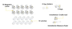 Vmaisi Adhesive Magnetic Locks for Cabinets & Drawers (10 Locks and 2 Keys)