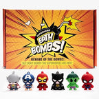 COSMETICS STORIES-Superhero Bath Bombs for Kids with Surprise Inside - Organic, Gentle, and Mess-Free Bath Time Fun for Kids - Vibrant Colors and Amazing Scents - Amazing Gift for Superhero Fans