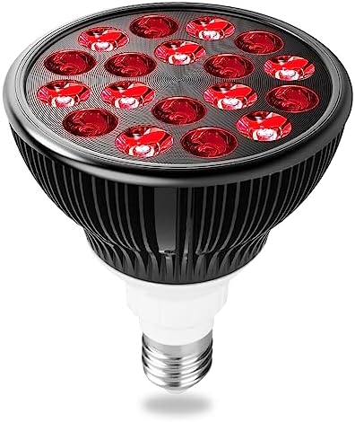 Red Light Therapy Bulb, Red Light Therapy for Body and Face Use, 18 LEDs 660nm Red and 850nm Near Infrared Red Light Therapy Lamp Suitable E26 Socket (Only Bulb)