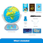 PlayShifu’s Latest Educational Globe for Ages 4+ - Orboot Earth Explorer | AR Interactive Globe Toy | 400+ Wonders | 1000+ Facts | Exciting Features | Constellation Mode | Magic Stylus | Zap-on Panels | 720° Rotation | Fun Games | Solve Mysteries | STEM T