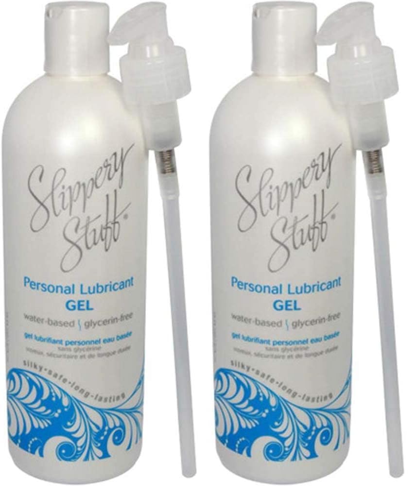 Slippery Stuff 78662 Gel, 16 oz. Bottle with Pump (Pack of 2)