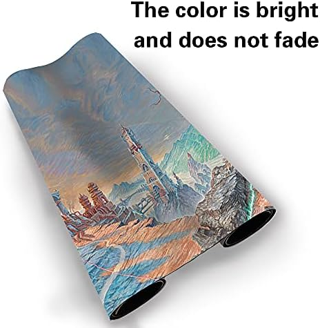 Board Game MTG Playmat Games Size 60X35 cm CCG Compatible for MTG CCG RPG Trading Card Game (Karn URZA Panorama)