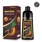 Silver Gray Hair Dye Shampoo 3-in-1 Champu Para Canas Mujer, Instant Herbal Hair Color Treated Shampoo, Long Lasting Easy to Use, for Women Men Valentine's Day Gift, 500ml