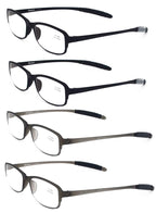 Mcoorn Computer Blue Light Blocking Reading Glasses(Flexible and Lightweight) UV Protection Readers Anti Eyestrain for Women Men