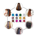 19.7 Inch Clip In Hair Fairy Tinsel Kit Clips Clip On Glitter Hair Tinsel Extensions 12 Colors