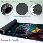 for MTG Game Playmat, for Magic TCG Rubber Play mat,Tabletop Card Playmats with Smooth Surface,Trading Card Inked Game Mat,Battle Game,Art Owl