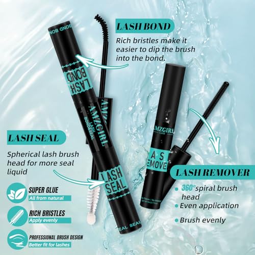 Lash Clusters Kit 320Pcs,50D Eyelash Extension Kit,Lash Bond and Seal Waterproof,Lash Remover for Individual Cluster Lashes Kit,Lash Applicator Tool for DIY Lash Extension Kit(D-Mix9-16mm Kit)