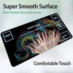 for MTG Game Playmat, for Magic TCG Rubber Play mat,Tabletop Card Playmats with Smooth Surface,Trading Card Inked Game Mat with White Zones,Battle Game,Colorful Dragon
