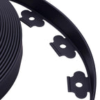 YANEYRIE Garden Edging，40FT Landscape Edging with 25 Spikes for Lawn 1.5 Inch Tall (Black, 40FT), YANEYRIE-EDGING-1.5