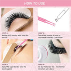 Lash Bonder for Eyelash Extensions Super Bonder Glue Accelerator with 10Pcs cotton swab Lash Extension Sealant Longer Retention Waterproof Oil-proof Special Dropper design for Dose Control(Aloe,15ml)