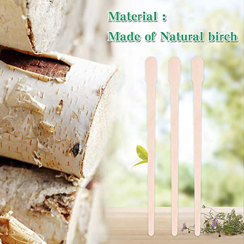 JANYUN 1500 Pcs Wooden Wax Sticks,Wax Applicator Sticks,Wax Sticks for Hair Removal and Smooth Skin Spa and Home Usage