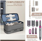 Double Layer Storage Case For Shark Flexstyle, Travel Carrying Case For Shark 430/440 Flexstyle, Organizer Bag For Shark Flexstyle/Dyson Airwrap Styler Attachments