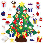 3FT DIY Felt Christmas Tree for Kids with 31pcs Detachable Ornaments,Wall Hanging Xmas Gifts Christmas Decorations