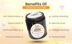 100% Pure Whipped Tallow Cream - Organic tallow skincare handmade grass fed beef tallow balm for skin Butter- tallow Face Body eczema| Tallow skincare cream-4 floz (UNSCENTED)