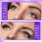 DIY Lash Extension Kit 804Pcs D Curl Individual Lash Clusters Eyelashes Extension Set with Mirror Lash Storage Box Lash Bond&Seal Glue Remover Tweezers Lash Brush Applicator