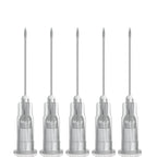 100Pcs 27Ga 1 Inch Needle with Cap for Lab Supplies, Measuring and Industrial, Individually Packed Accessories