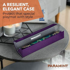 MatShield Purple, Durable Playmat Case - Compatible with Magic The Gathering, MTG Play Mat Tube - MTG Accessories - Premium Satin with Fabric Interior, Magnet Snap Closure