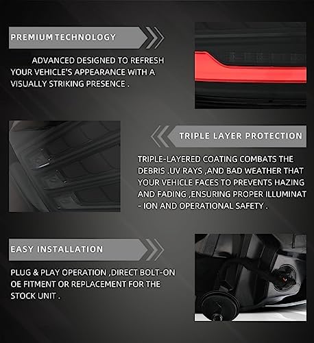 OQHAIR Dynamic Tail Light Assembly car tail light Modified sequential turn signal LED Tail lights Rear lamps For VW For Golf 7 MK7 MK7.5 2013-2019