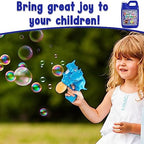 Lulu Home Concentrated Bubble Solution, 1 L/ 33.8 OZ Refill for Bubble Machines, Giant Wands, and Blowers - Up to 2.5 Gallons for Kids' Birthday Parties
