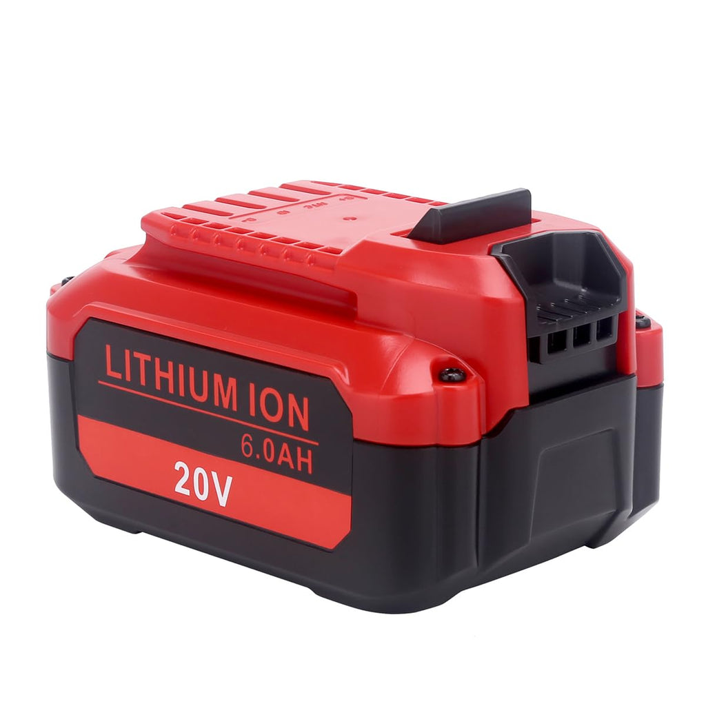 Upgraded 6.0Ah 20V Lithium Replacement Battery Compatible with Craftsman V20 Series Cordless Outdoor Tools, Compatible with Craftsman CMCB206, CMCB204, CMCB202 20 Volt MAX V20 Batteries, 2-Pack